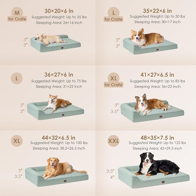 EHEYCIGA XXL Dog Bed Memory Foam, Orthopedic Giant Dog Bed Jumbo - Image 2