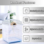 Bird Cage Seed Catcher, Bird Cage Net Cover Adjustable Bird Cage Netting Seed - Image 4