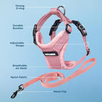 Voyager Step-in Lock Adjustable Cat Harness w. Cat Leash Combo Set - Image 3