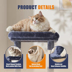 DUMOS Large 63in Cat Tree Tower, Natural Sisal Scratching Posts, Extended - Image 5