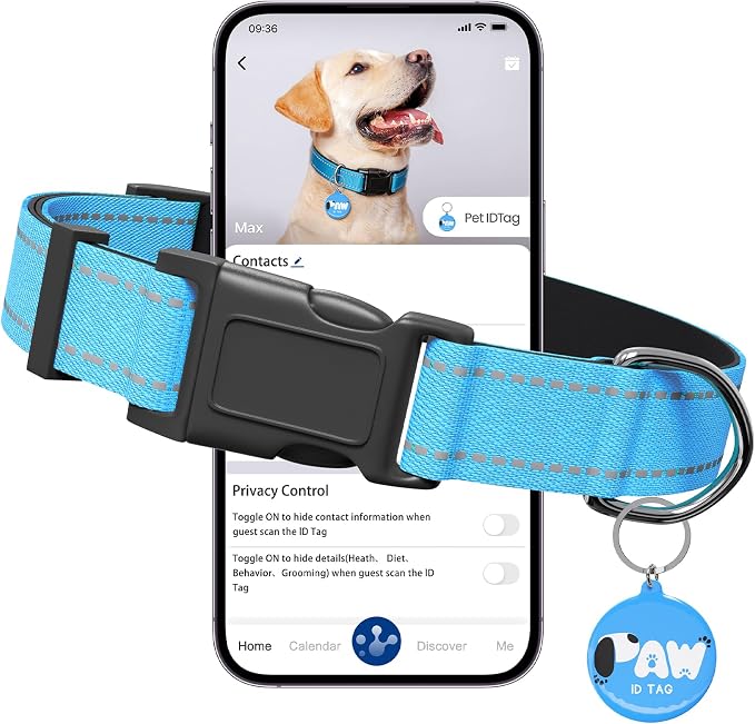 Reflective Dog Collar for Extra Small Dogs by Pawduct