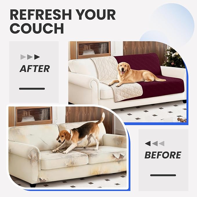 Waterproof Couch Covers for Pets, Waterproof Dog Bed Cover, Anti-Slip Soft Dog - Image 7
