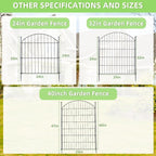Decorative Garden Fence 24in x10ft, 5 Pack No Dig Fence Animal Barrier - Image 8
