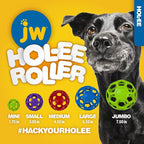 JW Pet Hol-ee Roller Dog Toy Puzzle Ball, Natural Rubber, Extra Large, Colors - Image 4