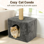 XiaZ Cat Window Perch with Tall Scratching Post, Sleeping & Watching Birds - Image 2