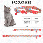 Breakaway Cat Collars for Girl Boy Cats, Fall Winter All Weather Cat Collar - Image 2