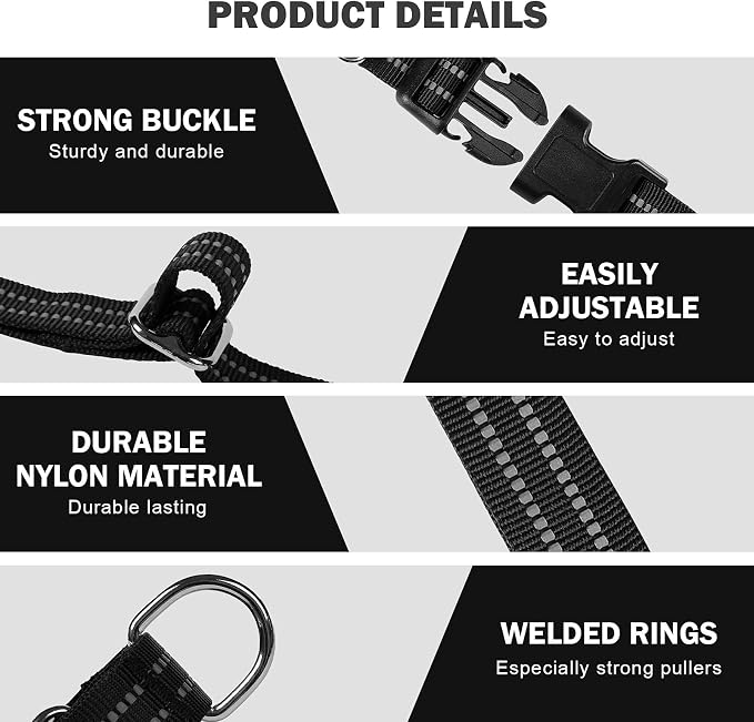 Hikiko Martingale Collar for Dogs Reflective Nylon Puppy Dog Collar - Image 2