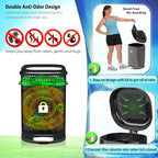 Dog Poop Trash Can Outsides, 18L/4.76 Gal Portable Waste Bin - Image 4