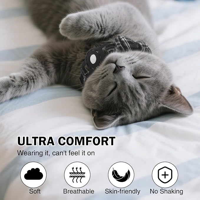 Airtag Cat Collar Breakaway, Cat Collar - Image 4