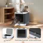 Foldable Cat Litter Box, Fully Enclosed Litter Box - Image 4
