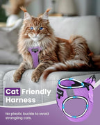 FAYOGOO Cat Harness and Leash Set | Upgrade Step-in Escape Proof Harness | - Image 3