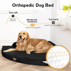 Large Orthopedic Dog Bed with Sides XXL Dog Beds with Removable Washable Cover - Image 2