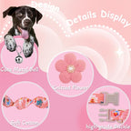 Small Dog Collar with Flower, Puppy Collar - Image 2