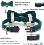 2 Pack Soft Corduroy Cat Collars - Image 2