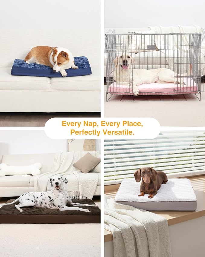 KSIIA Orthopedic Dog Crate Bed for Large Dogs, Waterproof, Washable & Removable - Image 7