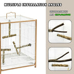 7Pcs Natural Wooden Bird Perch Set – Parrot Perch Toys, Wooden Perch Swing - Image 5
