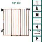 Babelio Baby Gate for Stairs & Doorways, 26-43" W 28" H No Bottom Bar| Easy - Image 7