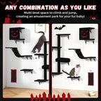 COZIWOW Wall-Mounted Cat Tree | Space-Saving Feline Furniture - Image 3