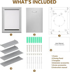 Ownpets Aluminum Dog Door for Wall and Door, Double Flap Energy Efficient - Image 7
