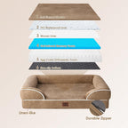 EHEYCIGA Orthopedic Dog Beds for Large Dogs, Waterproof Memory Foam Large Pet - Image 5