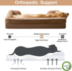 WNPETHOME Dog Beds for Large Sized Dogs, Washable Orthopedic Dog Couch Sofa Bed - Image 3