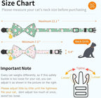 2 Pack Christmas Cotton Cat Collar - Image 2