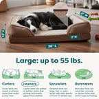 Furhaven Orthopedic Dog Bed for Large/Medium Dogs w/ Removable Bolsters & - Image 3