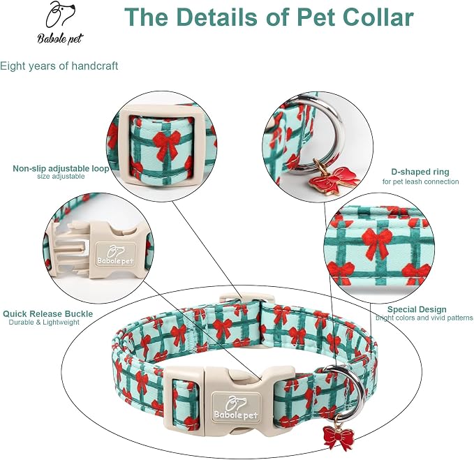 Christmas Dog Collar for Medium Dogs - Image 4