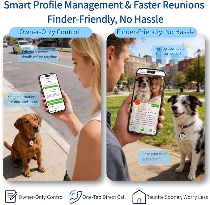 Smart QR Code Pet ID Tag for Dogs & Cats – Anti-Lost Collar Tag - Image 3