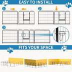 NEWBULIG Dog Playpen 16 Panels 32" Height Foldable Heavy Duty Metal Dog - Image 4