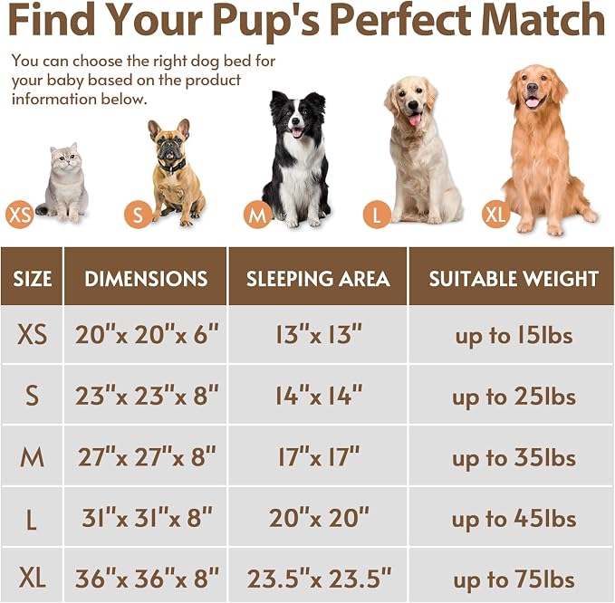 JOLLYVOGUE Calming Dog Bed Medium Size Dog, Anti-Anxiety Donut Medium Pet Bed - Image 6