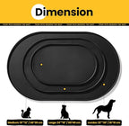 Dog Food Mat, 1/2 Inch Raised Edges Cat Feeding Mat - Image 4