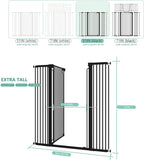 51" Extra Tall Cat Gate for Doorway Auto Close Encrypted Cat Gate 28.5"-48.7" - Image 3
