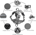 Wanheart cat Chest Harness and Leash, Anti-Escape Adjustable Soft mesh cat - Image 3