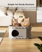 DownyPaws Cat House for Indoor Cats, Cat Bed Cave for Multiple & Large Cats Up - Image 4