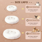 Self Warming Cat Bed, Donut Pet Bed - Image 5