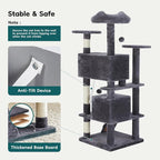 DUMOS 54-inch Indoor Cat Tree Tower –Multi-Level Pet House - Image 7