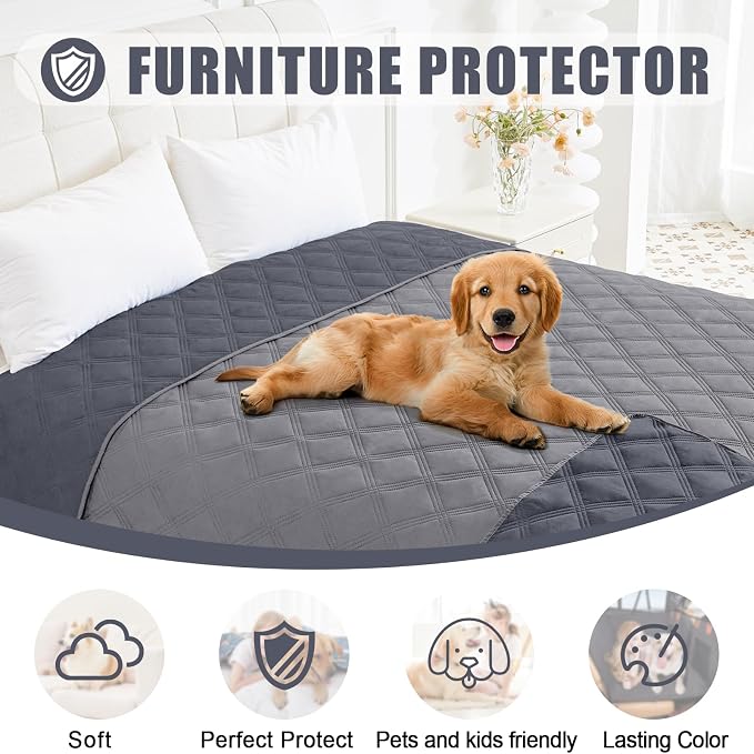 Smiry Waterproof Dog Bed Cover Blanket 40x80, Soft Reversible Pet Blanket - Image 8