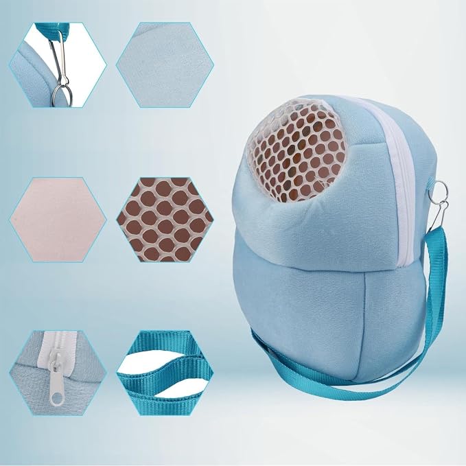 Pet Carrier Backpack for Small Animals, Travel Handbag for Cat, Guinea Pig - Image 3