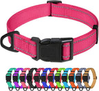 TagME Dog Collar, Adjustable Reflective Nylon Pet Collar by TagME