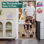 Babelio Baby Gate for Stairs & Doorways, 26-43" W 34" H Extra Tall| No Bottom - Image 3
