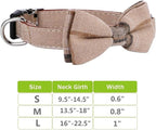 Faleela Soft &Comfy Bowtie Dog Collar, Detachable and Adjustable Bow Tie Collar - Image 4