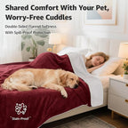 LOOBANI Waterproof Blanket for Bed: Reversible Soft Flannel Twin Bed Blanket - Image 2