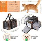 TSA Airline Approved Expandable Pet Carrier, - Image 2