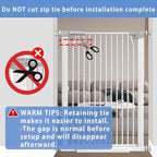 72.2"-76.7" Extra Wide Baby Gate, 40.5" Tall Dog Gate Indoor, Walk Through Pet - Image 7