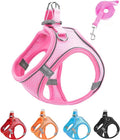 XS Pink Soft Mesh Dog Harness and Leash Set, No Escape Puppy Harnesses by Unknown