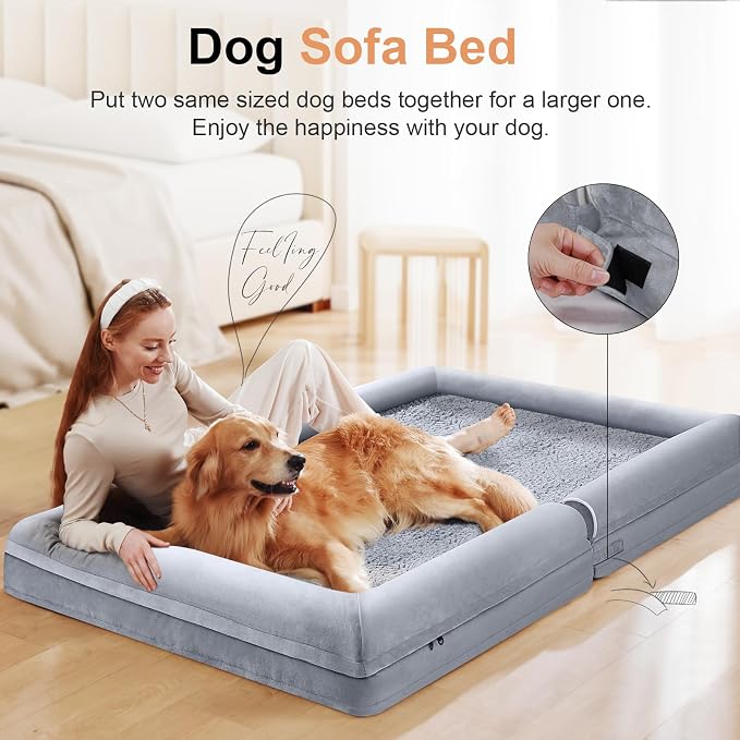 Large Dog Bed Orthopedic Washable: Extra Large Sized Beds - Image 3