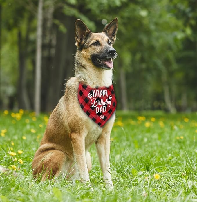 Dog Bandana for Happy Birthday Dad - Image 4