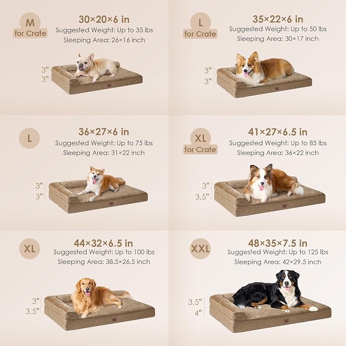 EHEYCIGA XXL Dog Bed Memory Foam, Orthopedic Giant Dog Bed Jumbo - Image 2