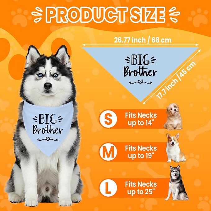 Big Sister&Baby Security in Training Dog Bandana, Dog Bandanas - Image 3